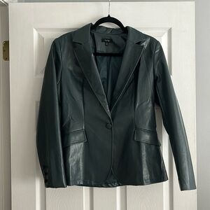 Leather blazer